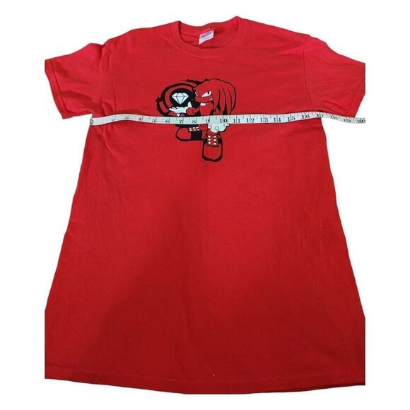 Sonic The Hedgehog Knuckles Red Short Sleeve Shirt SZ S - Picture 3 of 6